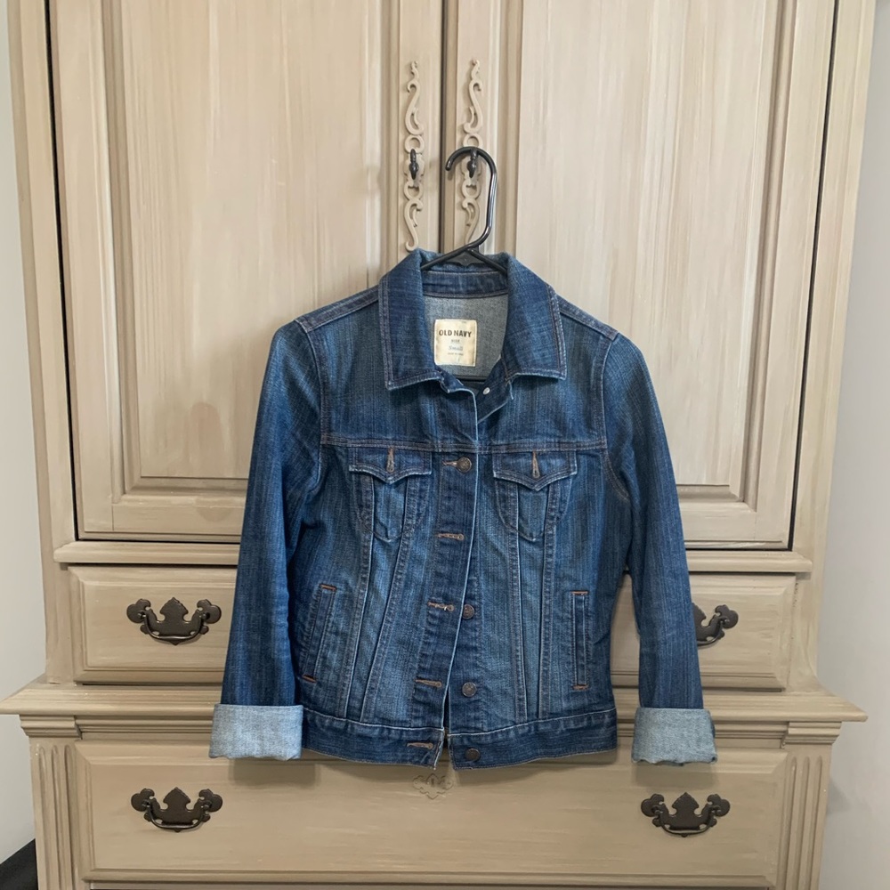 Old Navy Blue Jean Jacket size Small